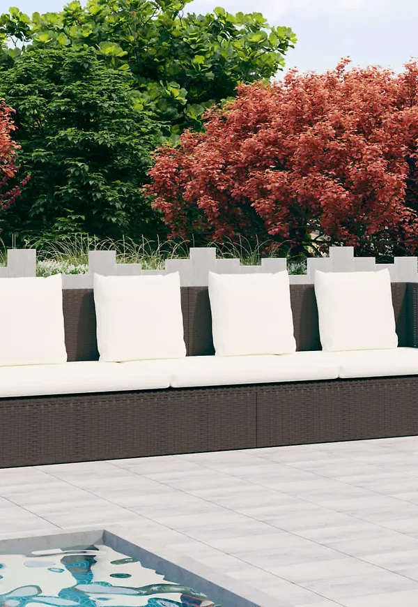 Brun vidaXL-utemöbel i stilriktig modell.