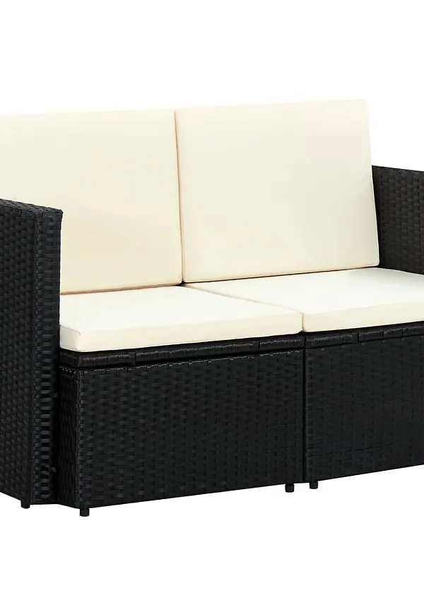 Svart vidaXL-soffa i trendig modell.