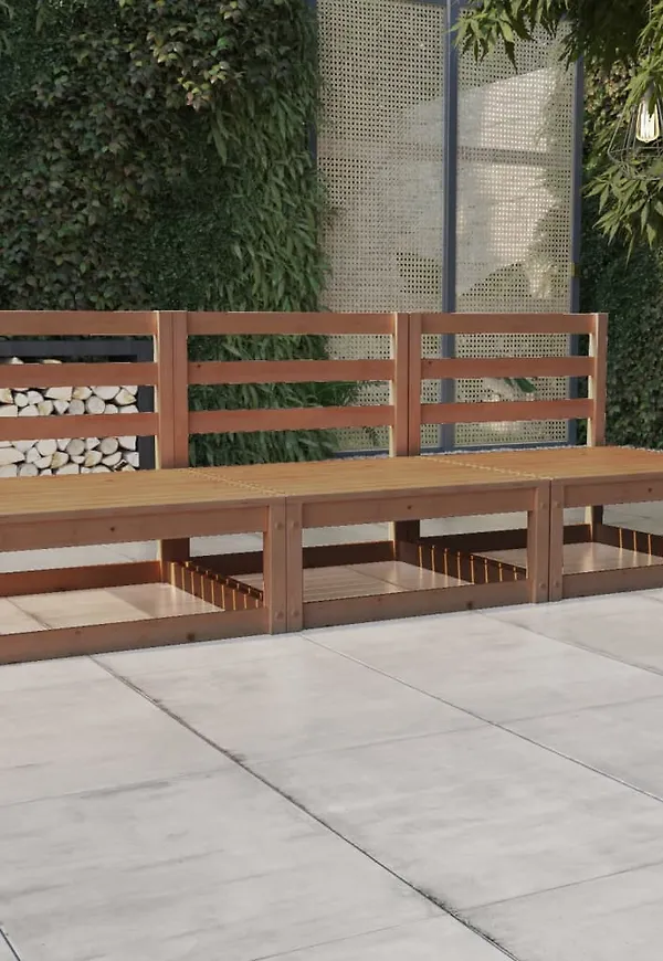 Brun vidaXL-sittmöbel i superfin modell.