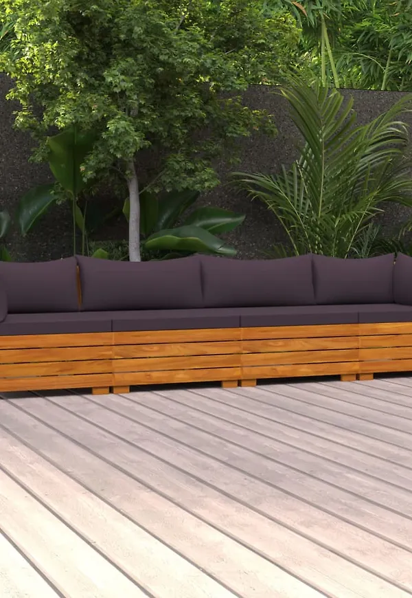 Jättefin hörnsoffa i grått från vidaXL.