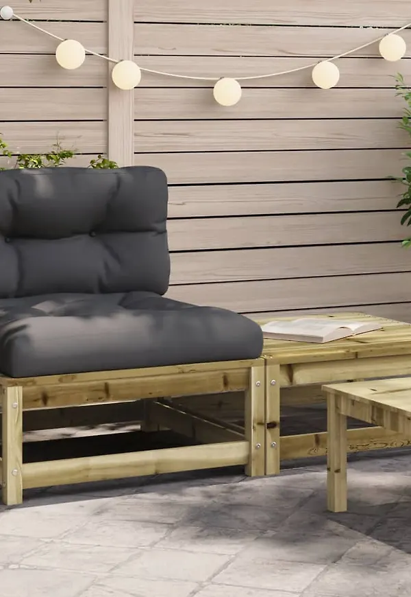 Riktigt trendig vidaxl soffa i brun färg gjord i bomull.