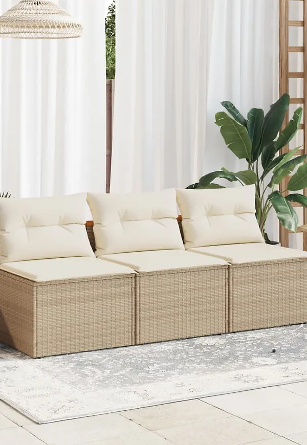 Snygg utomhusmöbel i beiget från vidaXL.