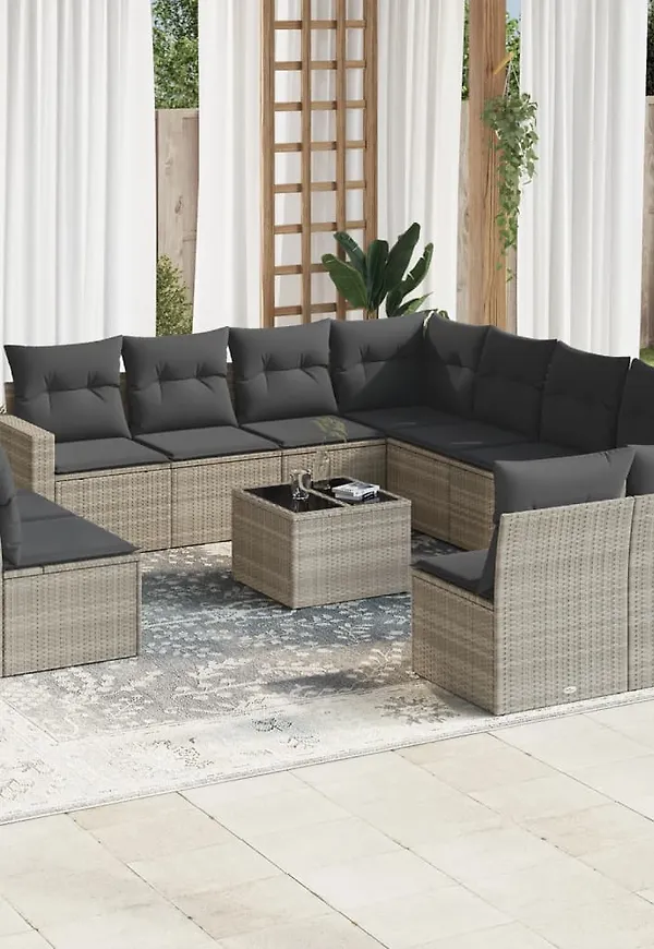 Skön grå soffgrupp 2025 från vidaXL.