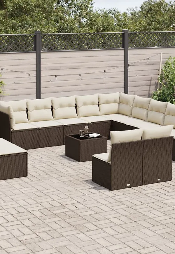 Brun vidaXL-möbelgrupp i snygg modell.