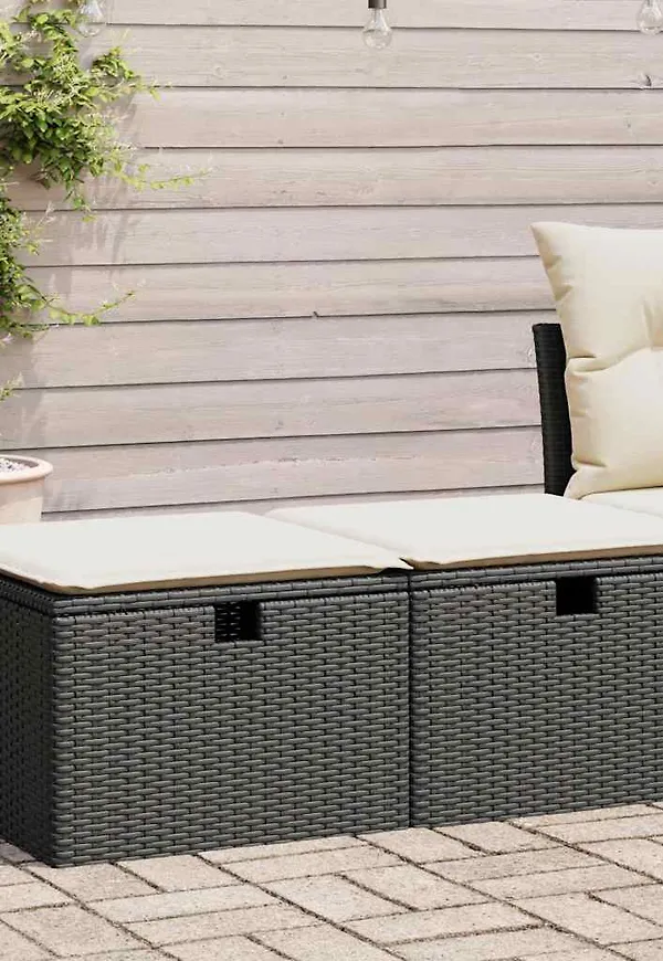 Svart vidaXL-möbelgrupp i riktigt trendig modell.