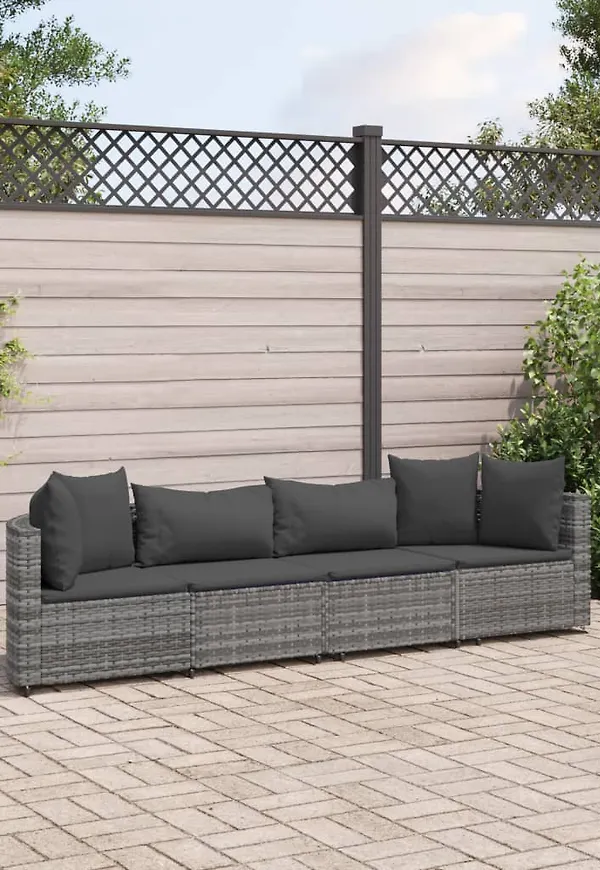 Grå VidaXL möbelgrupp som passar perfekt till hösten 2025!