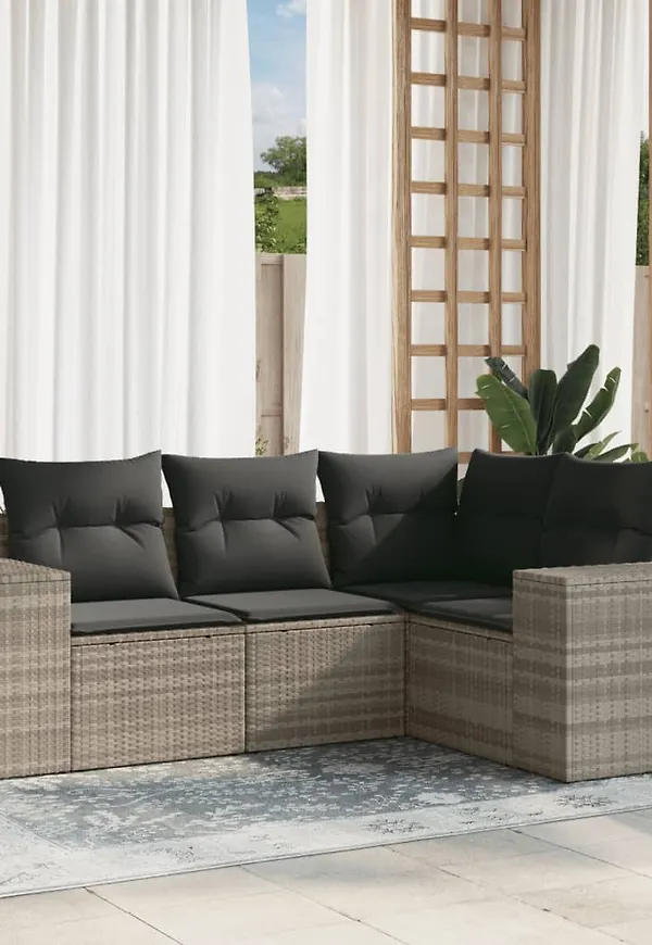 Grå vidaXL-möbelgrupp i riktigt fin modell.