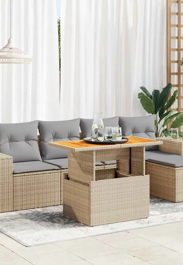 Klassisk beige soffgrupp 2025 från vidaXL.