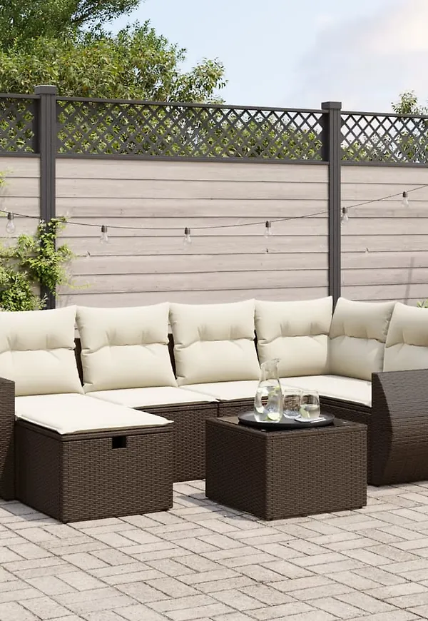 Brun vidaXL-ram i stilren modell.