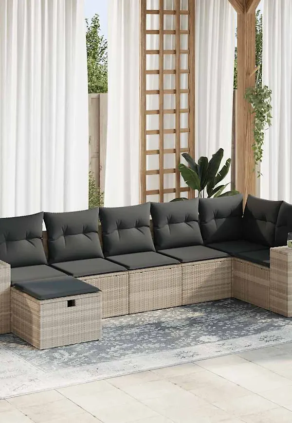 Grå soffgrupp som passar perfekt till våren 2025!