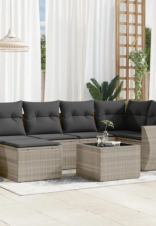 Stilriktig grå soffgrupp 2025 från vidaXL.