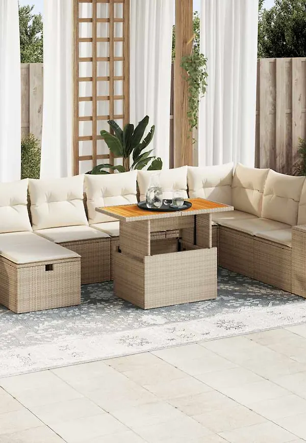 Beige VidaXL möbelgrupp som passar perfekt till hösten 2025!