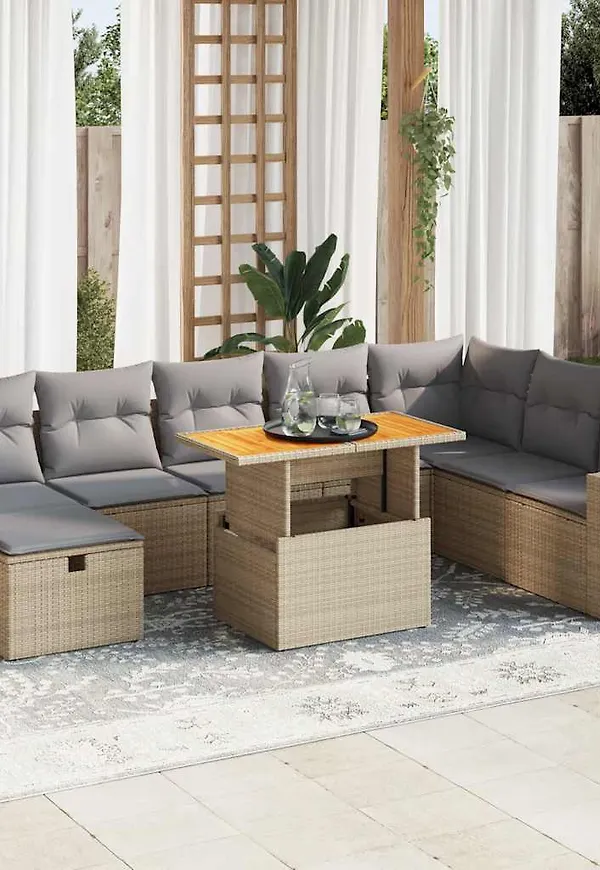 Fantastiskt fin beige bord 2025 från vidaXL.