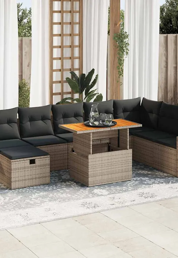 Cool grå bord 2025 från vidaXL.