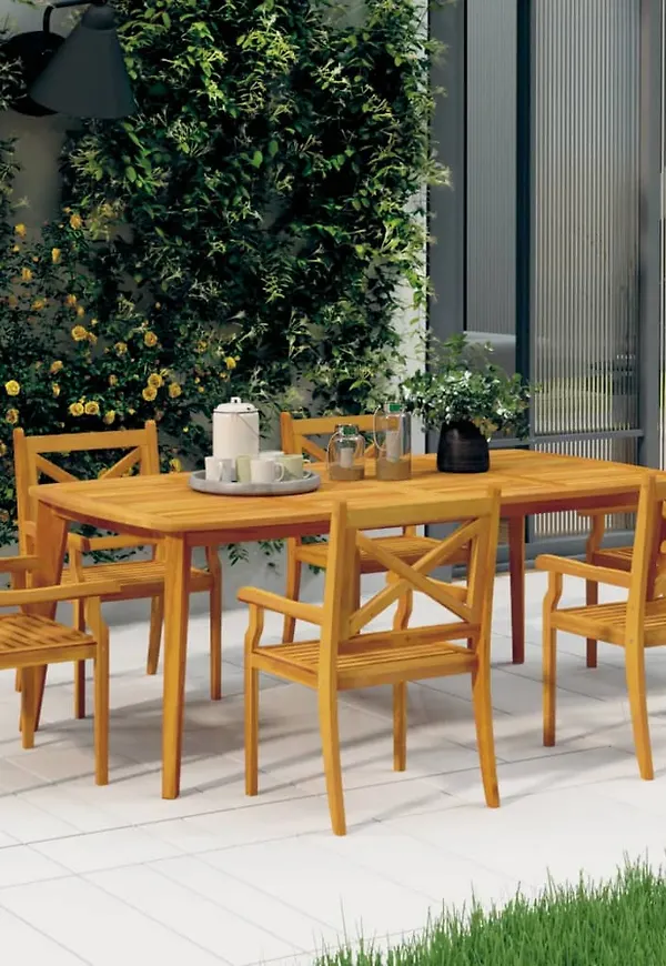 Brun vidaXL-stol i modern modell.