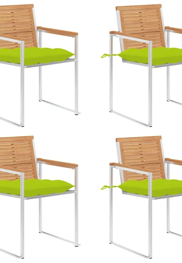 Fin trädgårdsmöbel i grön färg gjord i teak.