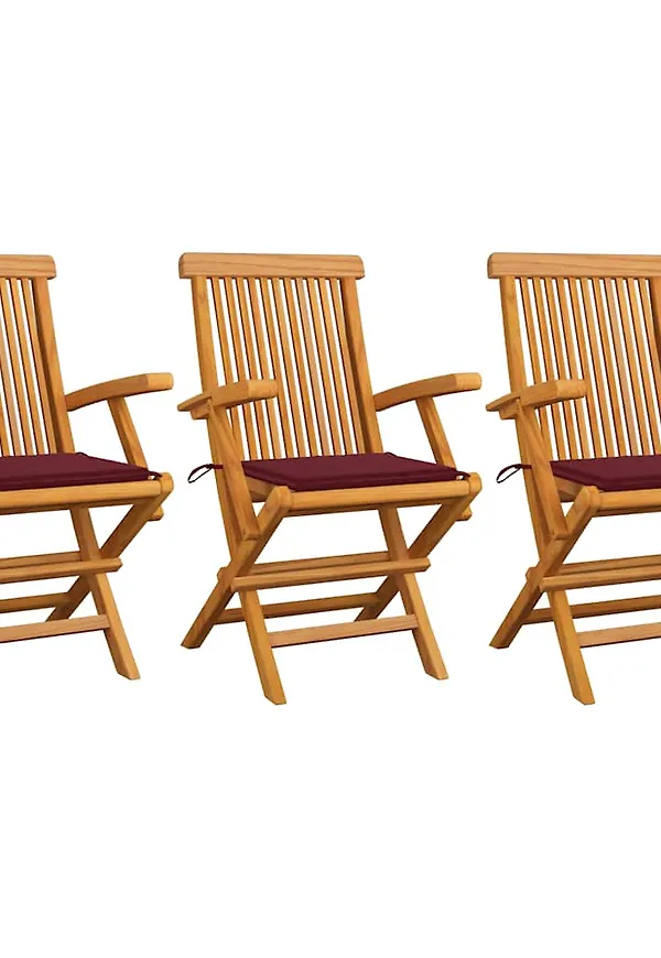 Supersnygg vidaxl möbel i röd färg gjord i teak.