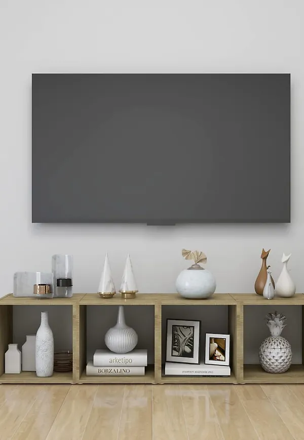 Jättesnygg vit möbel i ek från vidaXL.