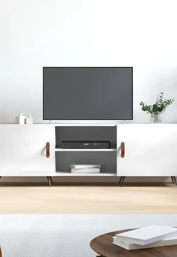 Vit vidaXL-fotoram i modern modell.