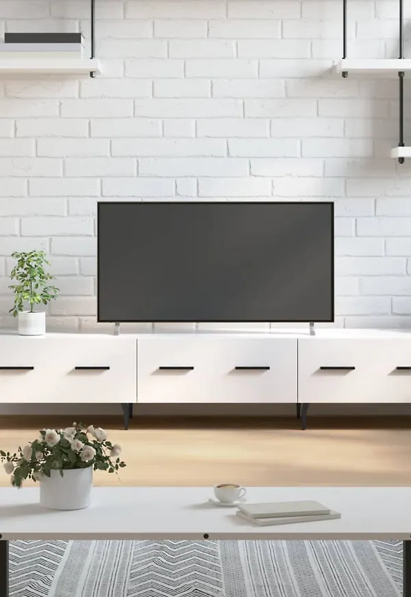 Vit vidaXL-fotoram i moderiktig modell.