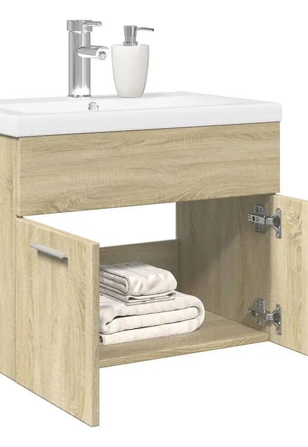 Fantastiskt fin vidaxl möbel i brun färg gjord i ek.