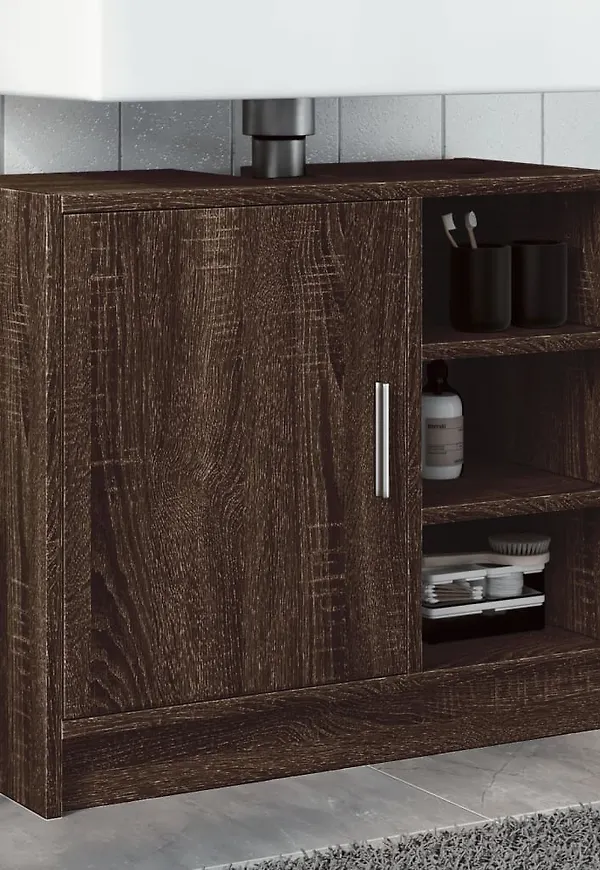 Moderiktig ekmöbel i brunt från vidaXL.