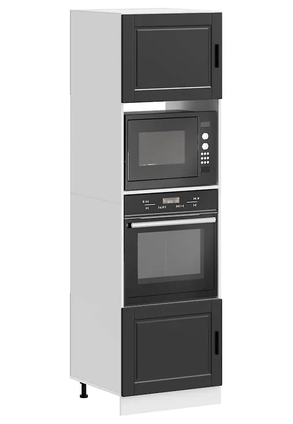 Svart vidaXL-förvaringsskåp i snygg modell.