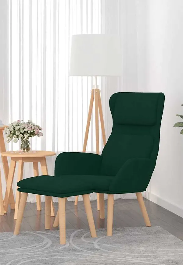 Grön vidaXL-stol i trendig modell.