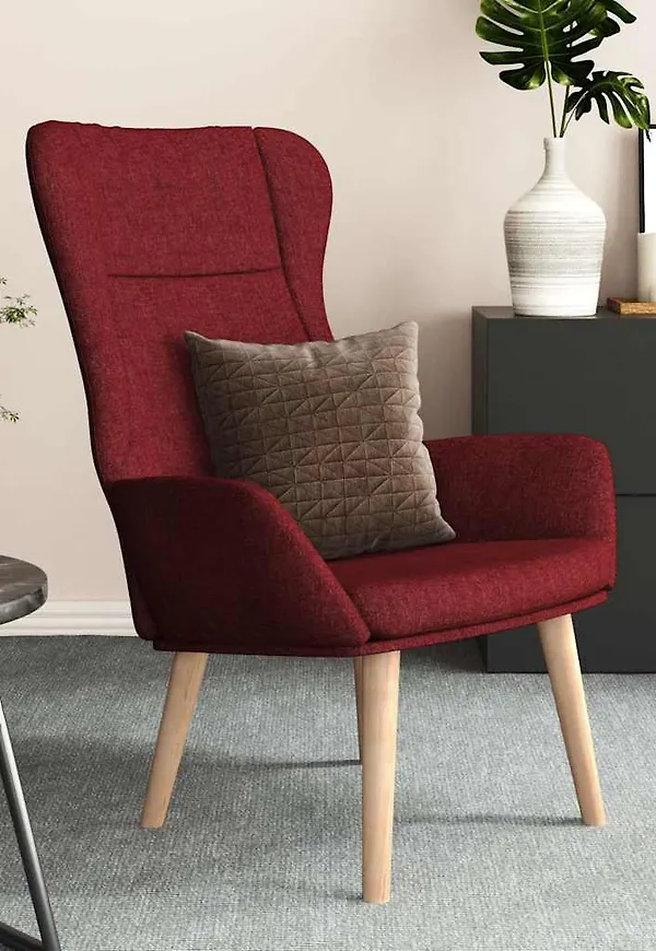 Röd vidaXL-stol i fantastiskt snygg modell.