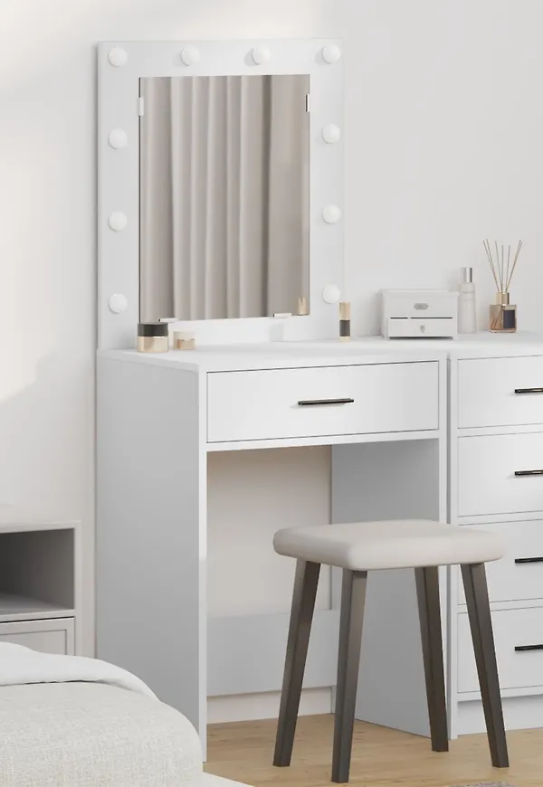 Elegant toalettbord 2025 från vidaXL.