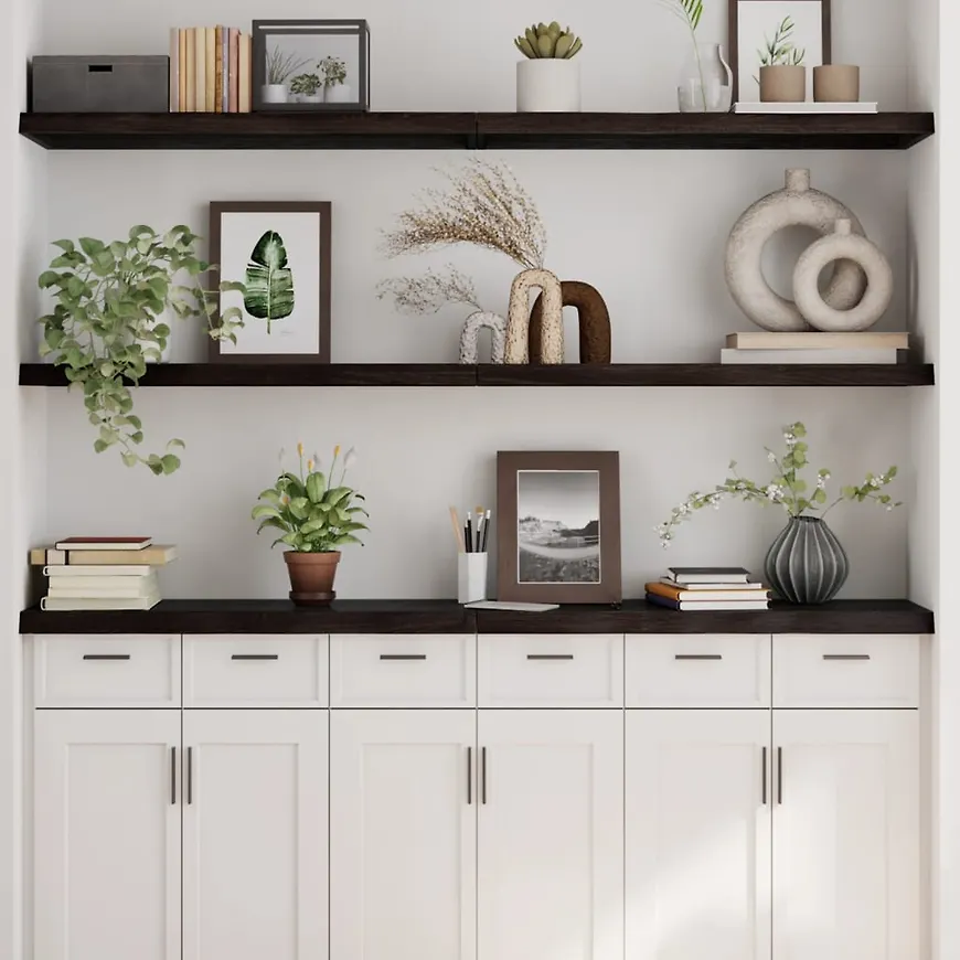 Supersnygg brun hylla i ek från vidaXL.