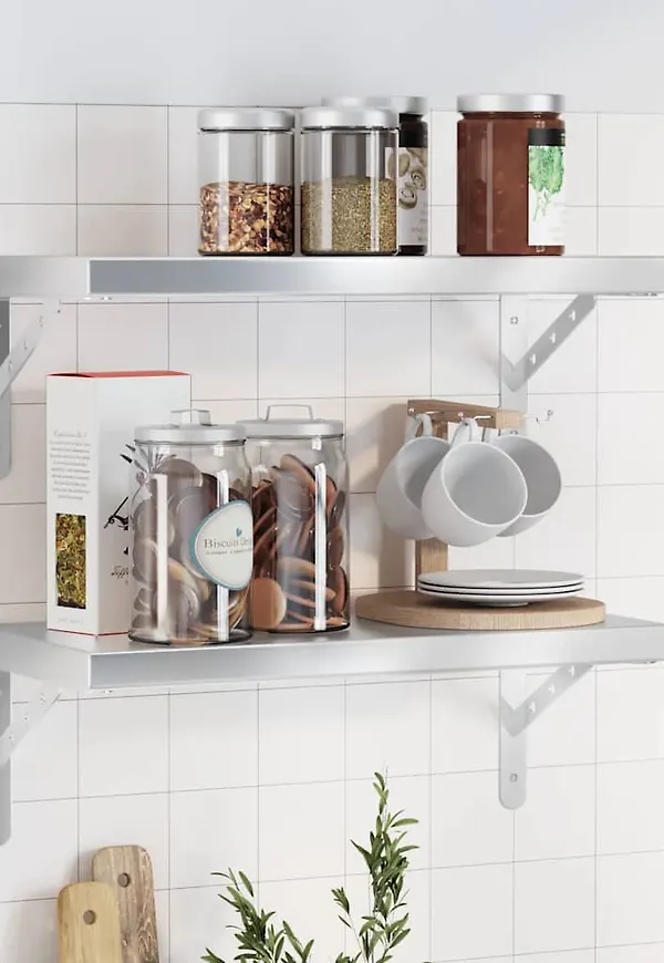 Exklusiv hylla i silver från vidaXL.