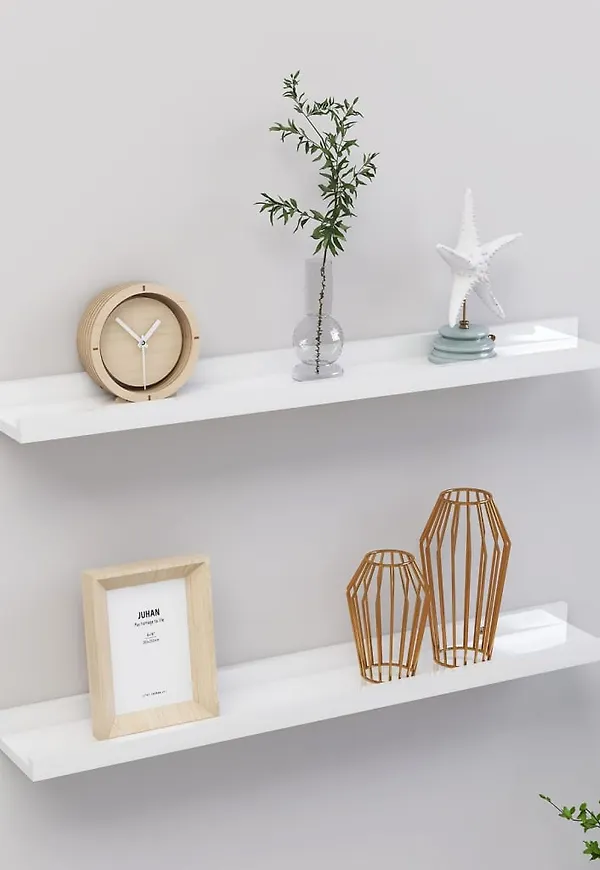 Cool vägghylla i vitt från vidaXL.