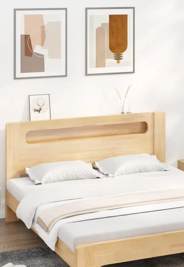 Superfin vidaxl sängbord i brun färg gjord i ek.