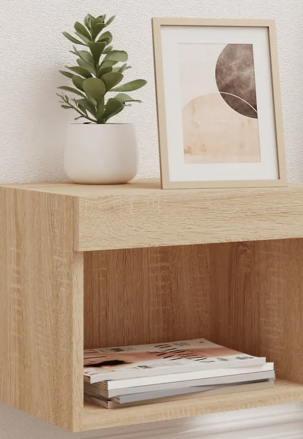 Modern ekmatbord i brunt från vidaXL.