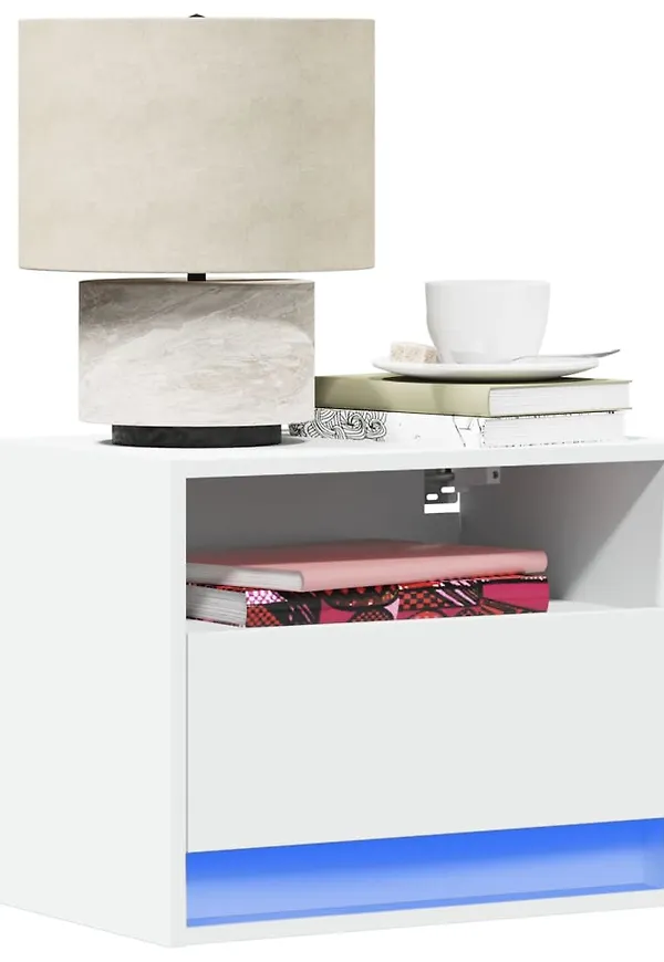 Vit vidaXL-bord i cool modell.