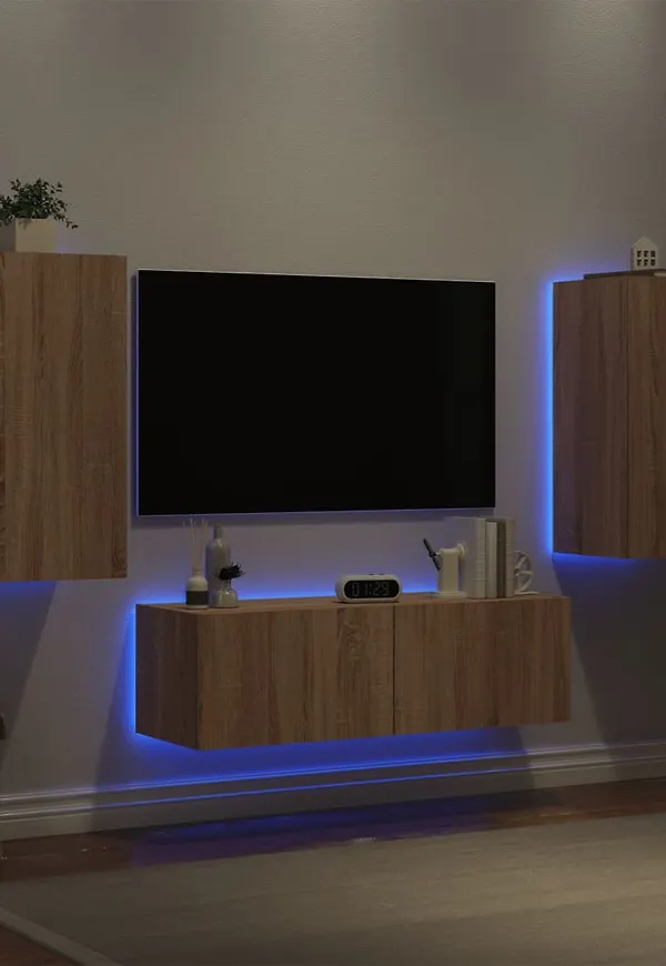 Stilren brun möbel i ek från vidaXL.