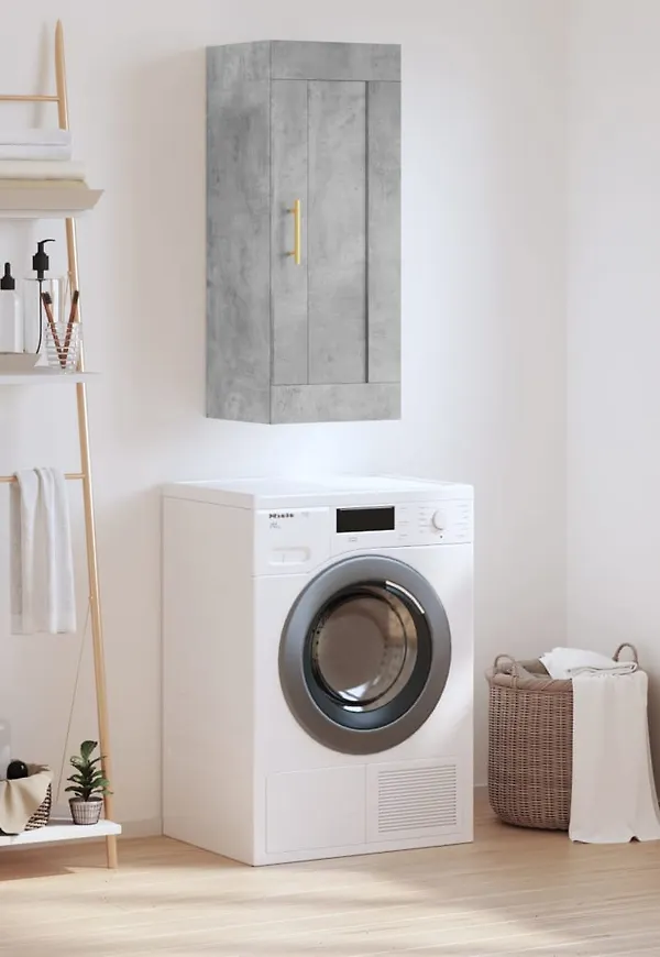 Grå vidaXL-förvaringsskåp i jättesnygg modell.