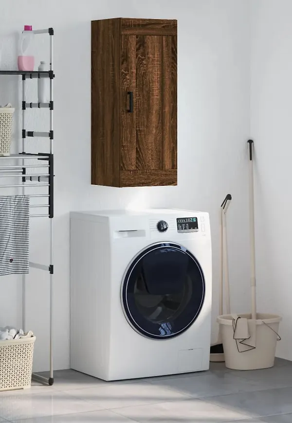 Jättesnygg brun skåp i ek från vidaXL.