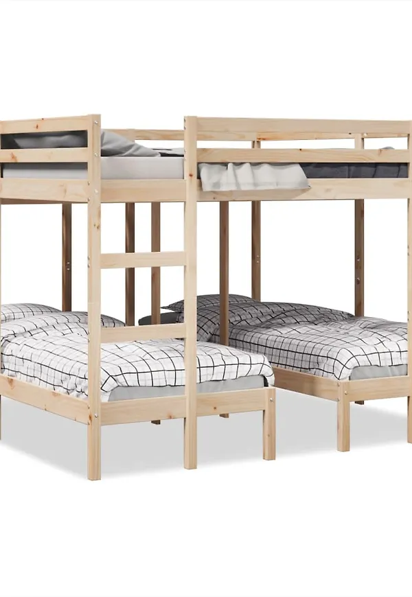 Stilriktig våningssäng i brunt från vidaXL.