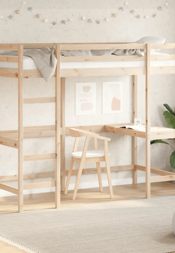 Stilriktig skrivbord i brunt från vidaXL.