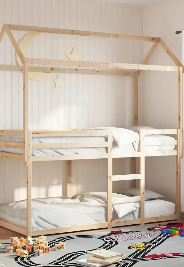 Jättefin våningssäng i brunt från vidaXL.