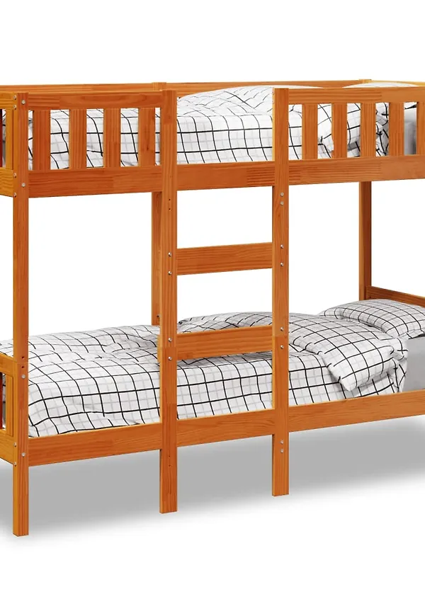 Brun vidaXL-enkelsäng i riktigt trendig modell.