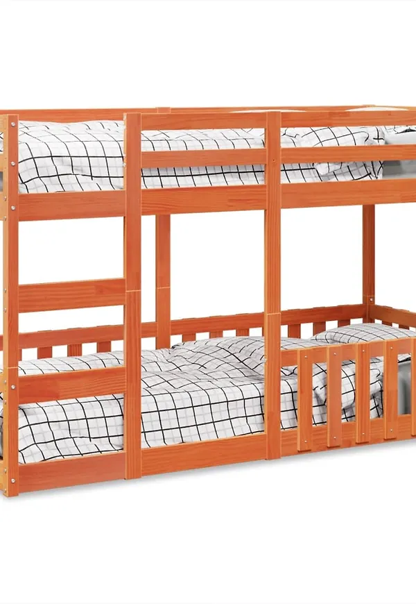 Otroligt fin enkelsäng i brunt från vidaXL.