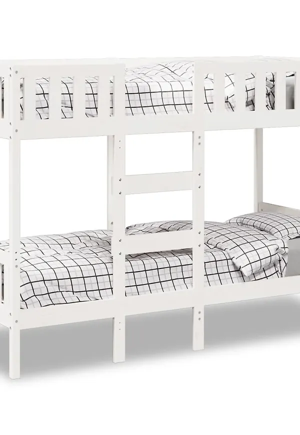 Vit vidaXL-säng i supersnygg modell.