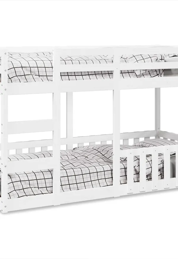 Modern enkelsäng i vitt från vidaXL.