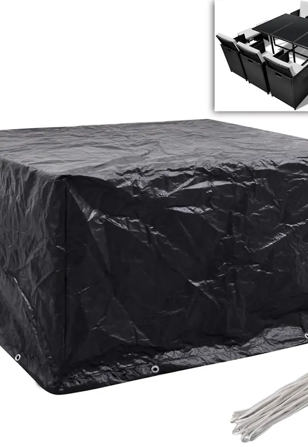 Svart vidaXL-aluminiummöbel i fantastiskt fin modell.