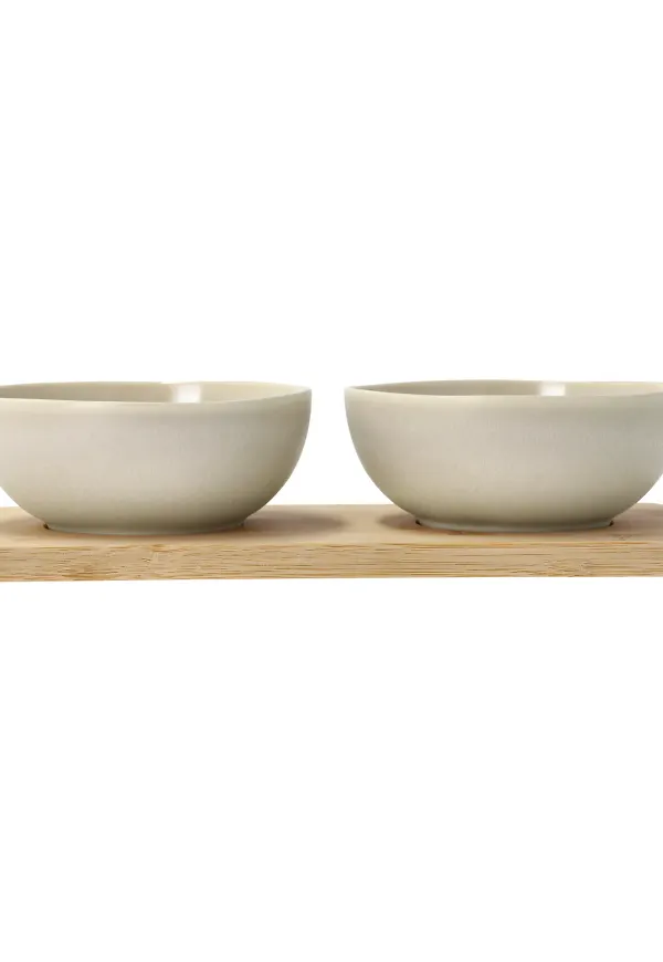 Beige Villa Collection-skål i jättefin modell.