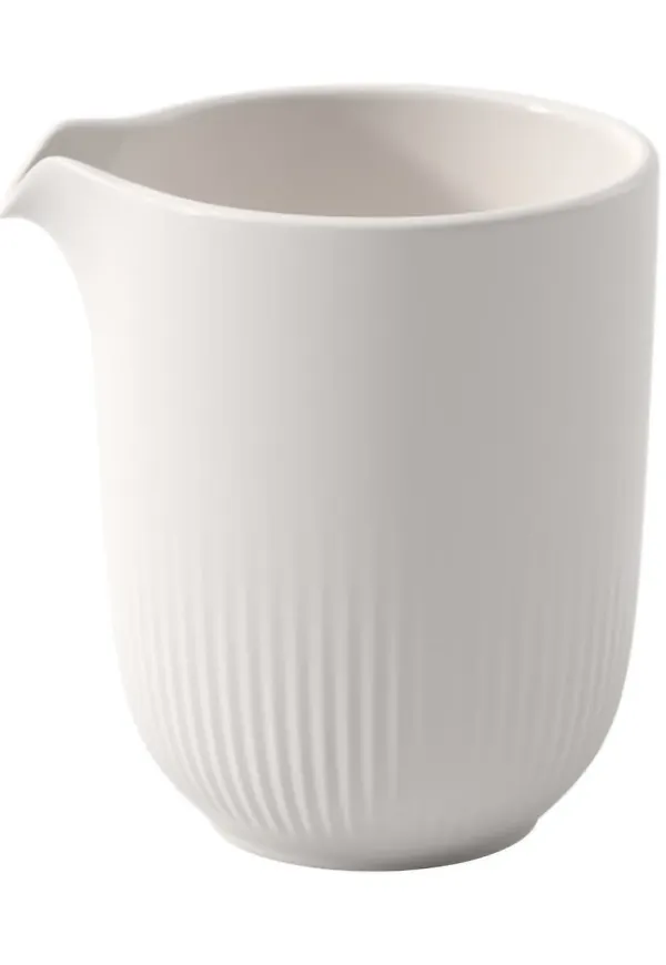 Vit Villeroy & Boch-mjölkkanna i snygg modell.
