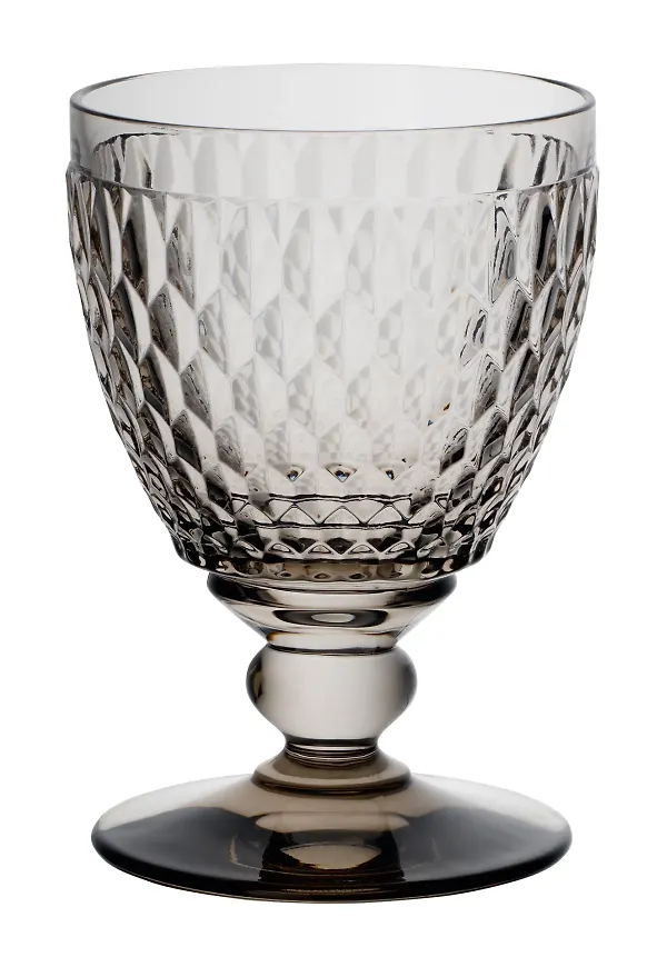 Grå Villeroy & Boch-vattenglas i superfin modell.